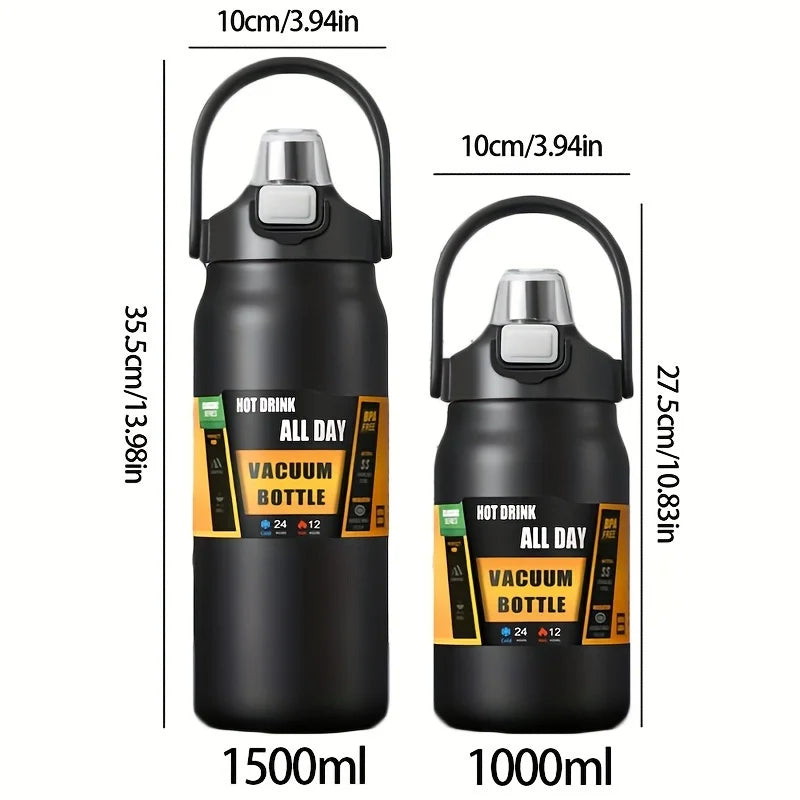 Stainless Steel Thermo Bottle 2.5L Large Capacity Thermo Water Portable 2500ml Vacuum Mug Thermos Insulated Cup 2L Tumbler 84oz