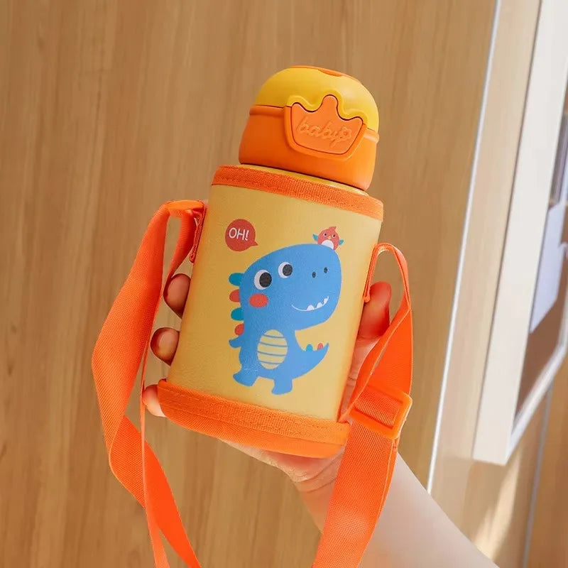 500ml Unicorn Kids Thermos Bottle Cute Children's Thermal Water Bottle Stainless Steel Thermos Mug For Kids Portable Water Cup