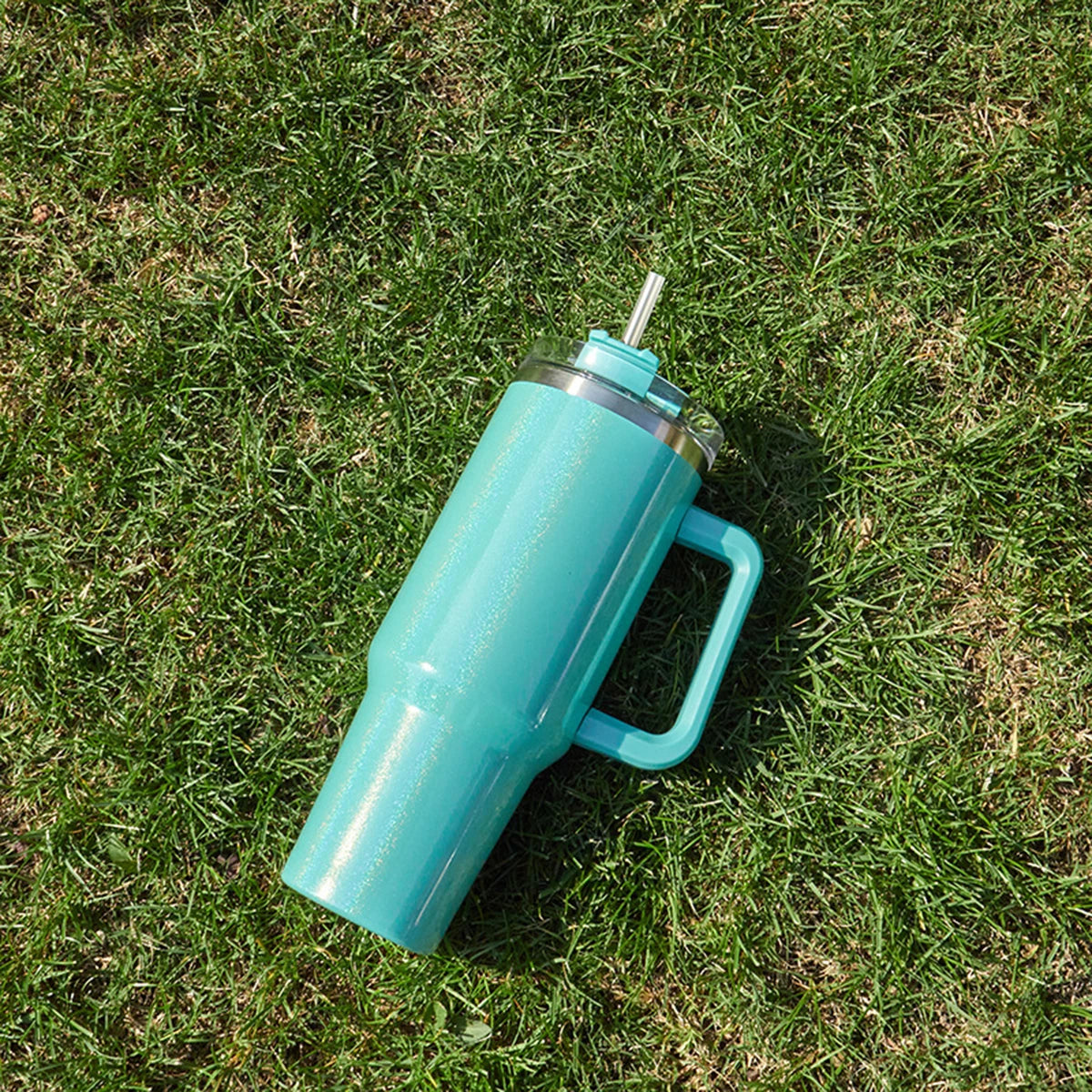 40oz Mug Tumbler With Handle Insulated Tumbler With Lids Straw Stainless Steel Coffee Tumbler Termos Cup for Travel Thermal Mug
