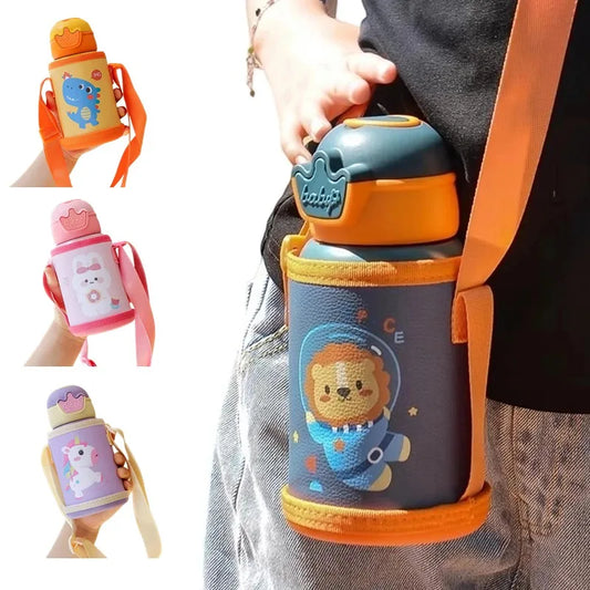 500ml Unicorn Kids Thermos Bottle Cute Children's Thermal Water Bottle Stainless Steel Thermos Mug For Kids Portable Water Cup