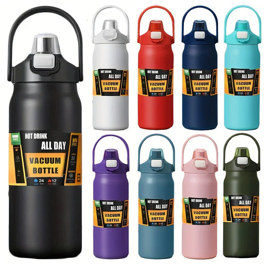 Stainless Steel Thermo Bottle 2.5L Large Capacity Thermo Water Portable 2500ml Vacuum Mug Thermos Insulated Cup 2L Tumbler 84oz